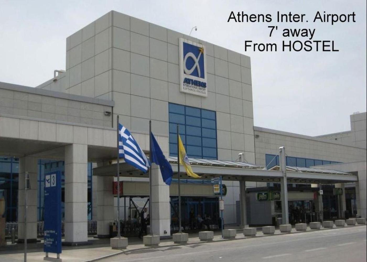 Athens 24-Hours Hostel #Athensairport #Latecheck-In #Privatetransportservice #Groups #Downtown Markópoulon Eksteriør bilde